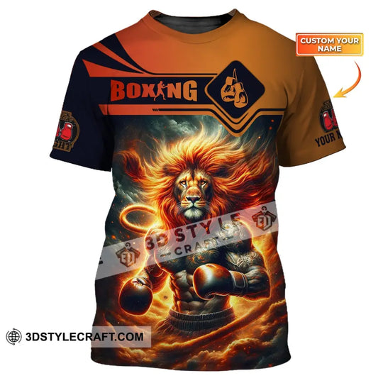 Man Shirt, Custom Name Boxing T-Shirt, Boxing Hoodie Polo Shirt, Gift for Boxing Lover style option 1