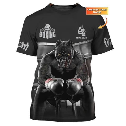 Man Shirt Custom Name Boxing T-Shirt Hoodie Polo Gift For Lover