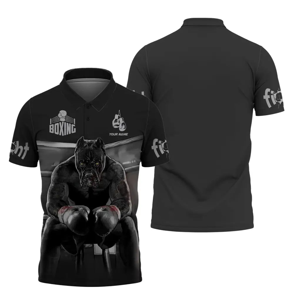 Man Shirt Custom Name Boxing T-Shirt Hoodie Polo Gift For Lover / S
