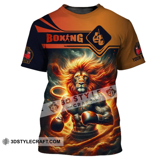Man Shirt, Custom Name Boxing T-Shirt, Boxing Hoodie Polo Shirt, Gift for Boxing Lover style option 2
