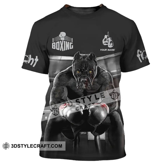 Man Shirt, Custom Name Boxing T-Shirt, Boxing Hoodie Polo Shirt, Gift for Boxing Lover style option 2