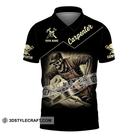 Man Shirt, Custom Name Carpenter Shirt, Carpenter Hoodie Polo Long Sleeve Shirt style option 4