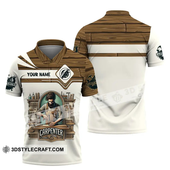 Man Shirt, Custom Name Carpenter Shirt, Carpenter Hoodie Polo Long Sleeve Shirt style option 4