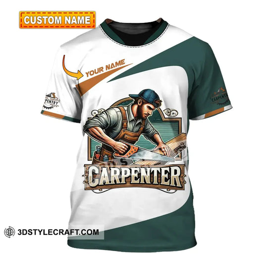 Man Shirt Custom Name Carpenter Hoodie Polo Long Sleeve T-Shirt