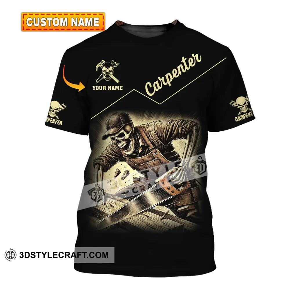 Man Shirt Custom Name Carpenter Hoodie Polo Long Sleeve T-Shirt