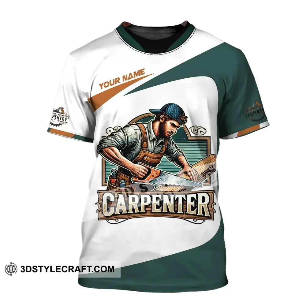 Man Shirt Custom Name Carpenter Hoodie Polo Long Sleeve T-Shirt / S T-Shirt