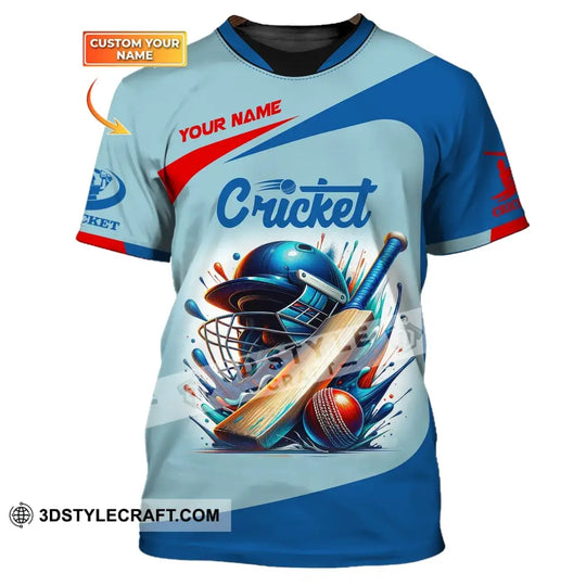 Man Shirt, Custom Name Cricket T-Shirt, Cricket Player Apparel, Gift for Cricket Lover style option 1