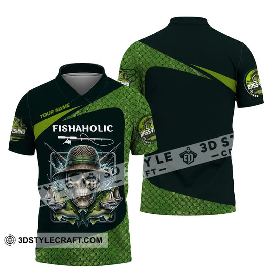 Man Shirt, Custom Name Fishing Shirt, Fishing Lover Shirt, Fishaholic, Fishing Hoodie Shirt Polo Long Sleeve style option 4