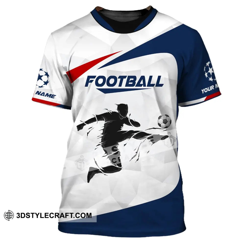 Man Shirt Custom Name Football T-Shirt Goal Gift For Lover / S