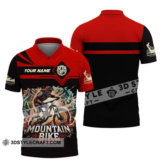 Man Shirt, Custom Name Shirt for Mountain Bike Lover, Mountain Bike Gift, Mountain Bike Hoodie Long Sleeve Shirt style option 4