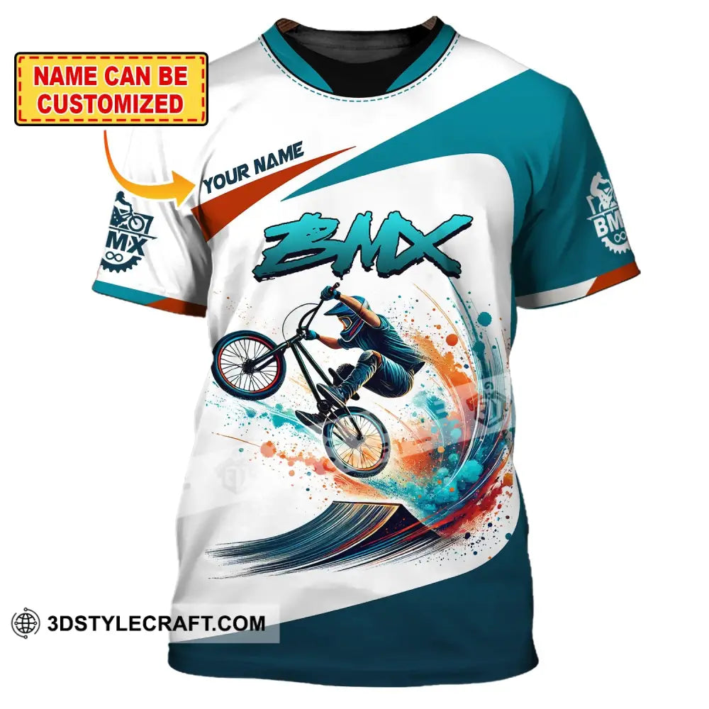 Man Shirt Custom Name For Mountain Bike Lover Polo Long Sleeve Gift T-Shirt