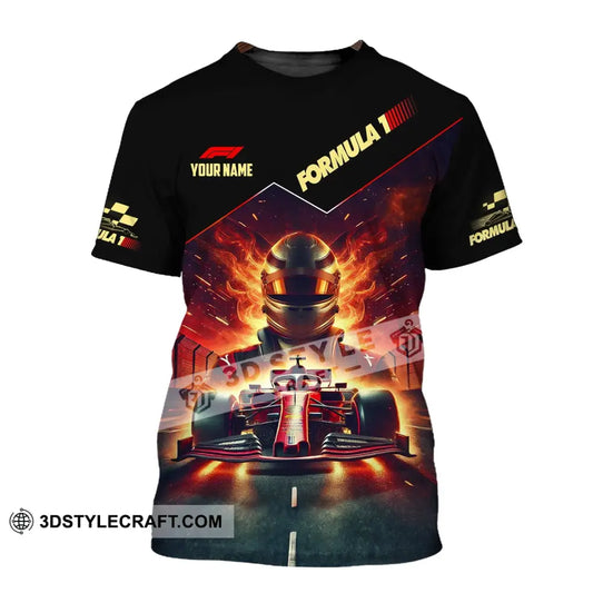 Man Shirt Custom Name Formula One F1 T-Shirt Hoodie Long Sleeve / S T-Shirt