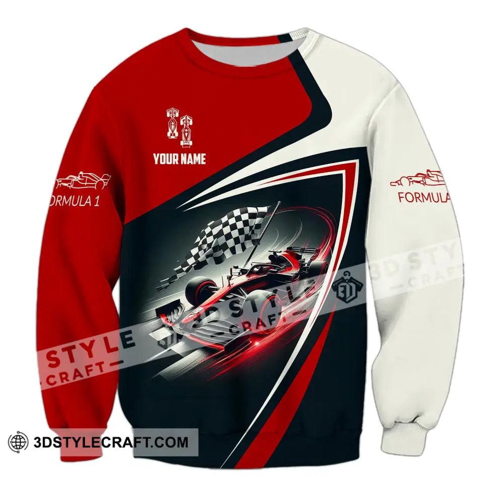 Man Shirt Custom Name Formula One F1 T-Shirt Hoodie Long Sleeve / S T-Shirt