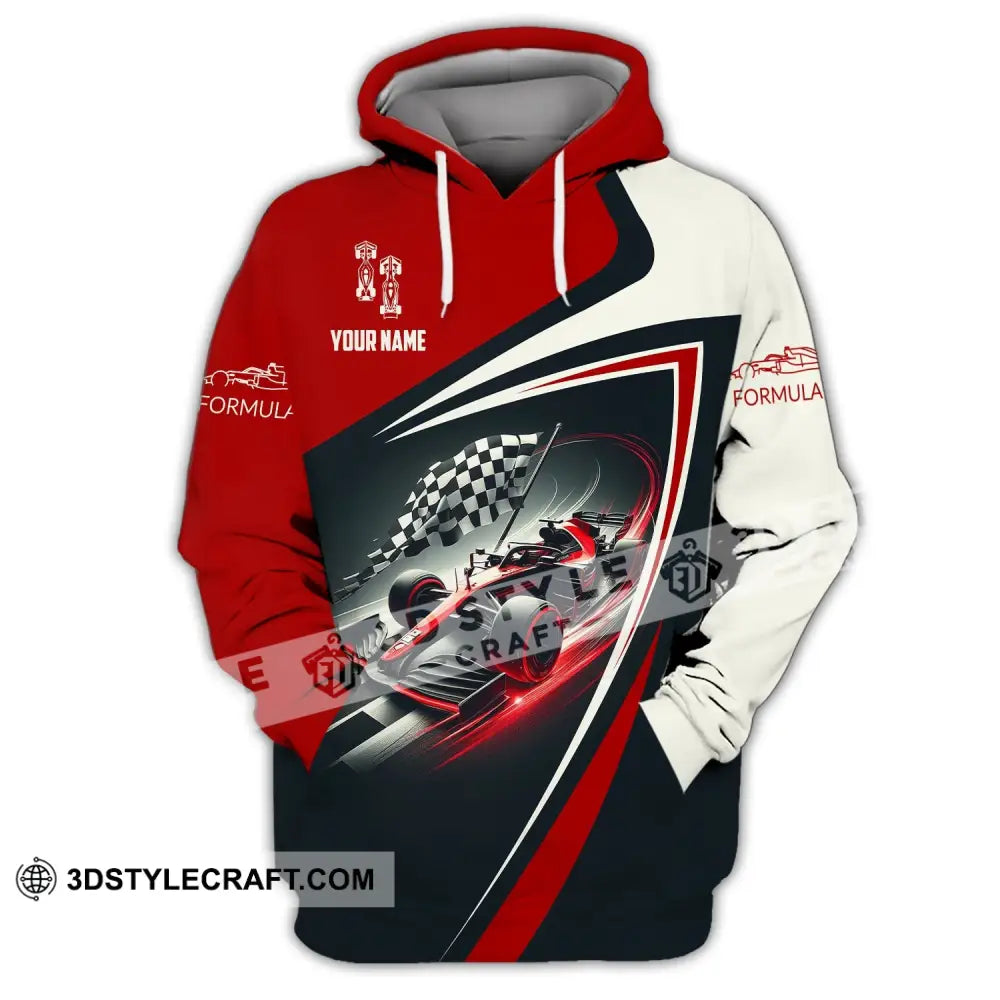 Man Shirt Custom Name Formula One F1 T-Shirt Hoodie Long Sleeve / S T-Shirt