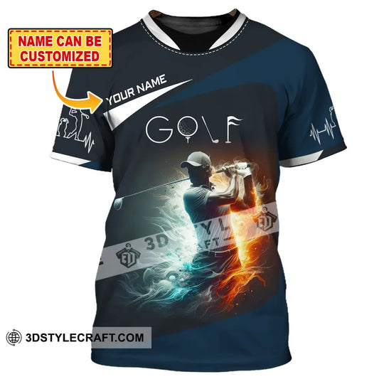 Man Shirt, Custom Name Golf Shirt, T-Shirt for Golf Club, Gift for Golf Lovers style option 1