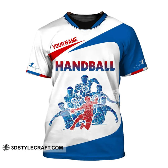 Man Shirt, Custom Name Handball Shirt, Handball Player Shirt, Handball Hoodie Shirt Polo Long Sleeve Shirt style option 2