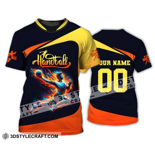 Man Shirt, Custom Name Handball Shirt, Handball T-Shirt Hoodie, Shirt for Handball Players style option 2