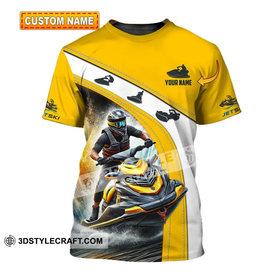 Man Shirt Custom Name Jet Ski Polo Long Sleeve Gift T-Shirt