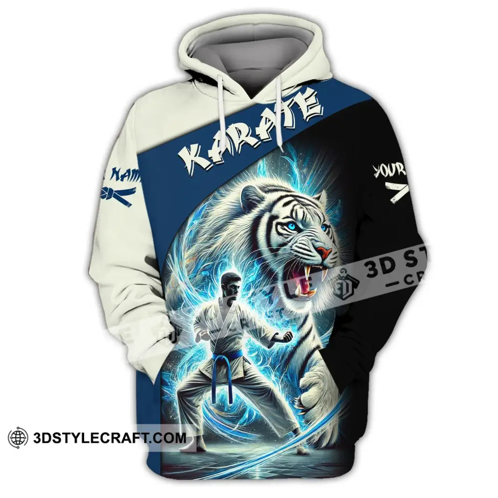 Man Shirt Custom Name Karate Hoodie Polo Long Sleeve Gift For Lovers / S T-Shirt