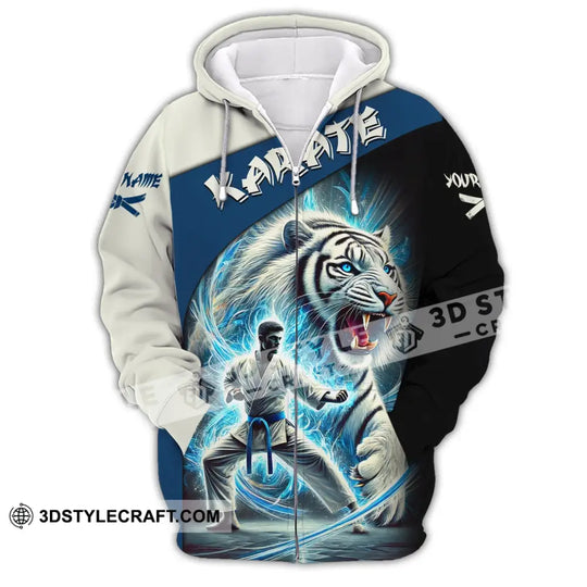 Man Shirt, Custom Name Karate Shirt, Karate Hoodie Shirt Polo Long Sleeve, Gift for Karate Lovers style option 2