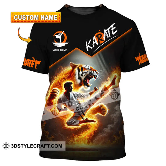 Man Shirt, Custom Name Karate Shirt, Karate Lover Polo Long Sleeve Shirt, Karate Gift style option 1