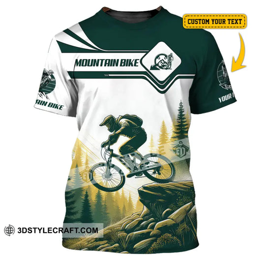 Man Shirt Custom Name Mountain Bike Lover Hoodie Polo Long Sleeve T-Shirt