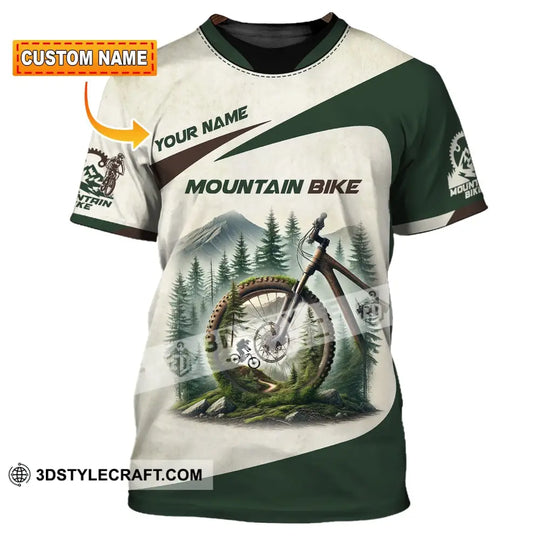 Man Shirt, Custom Name Mountain Bike Shirt, Mountain Bike Lover T-Shirt style option 1