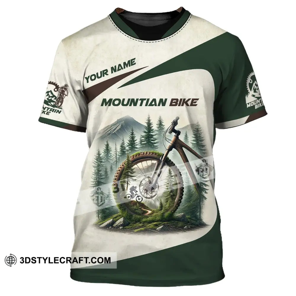 Man Shirt Custom Name Mountain Bike Lover T-Shirt / S T-Shirt