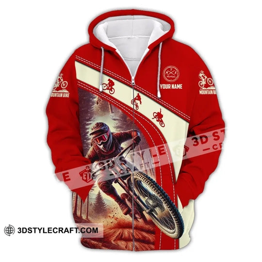 Man Shirt, Custom Name Mountain Bike Shirt, Mountain Bike Polo Long Sleeve, Mountain Bike Gift style option 3