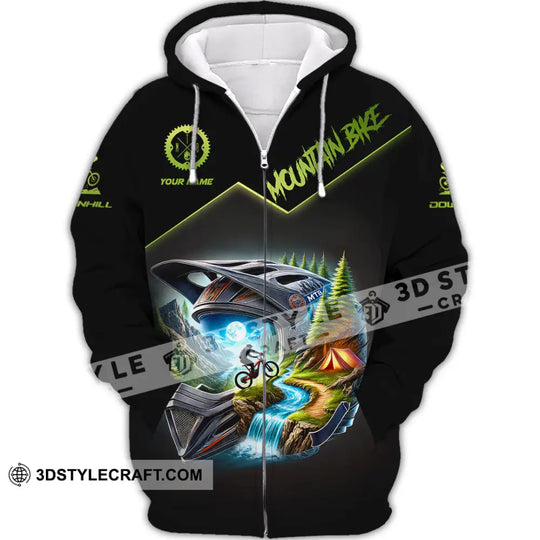 Man Shirt, Custom Name Mountain Biker Shirt, Mountain Bike Lover Hoodie Shirt Polo Long Sleeve Shirt style option 3