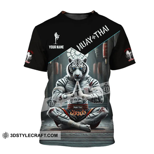 Man Shirt, Custom Name Muay Thai Shirt, Muay Thai Hoodie Polo Long Sleeve Shirt style option 2