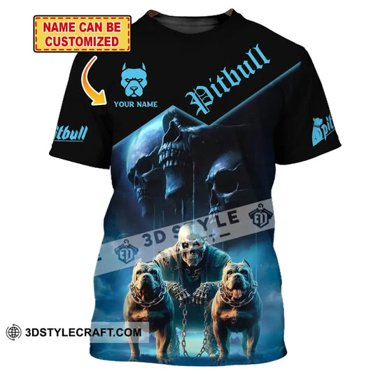 Man Shirt, Custom Name Pitbull Shirt, Pitbull Lover Gift, Pitbull Hoodie Long Sleeve Shirt style option 1