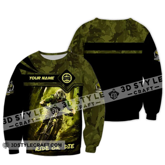 Man Shirt, Custom Name Polo Shirt for Mountain Bike Lover, Mountain Bike Gift, Mountain Bike Hoodie Long Sleeve Shirt style option 4