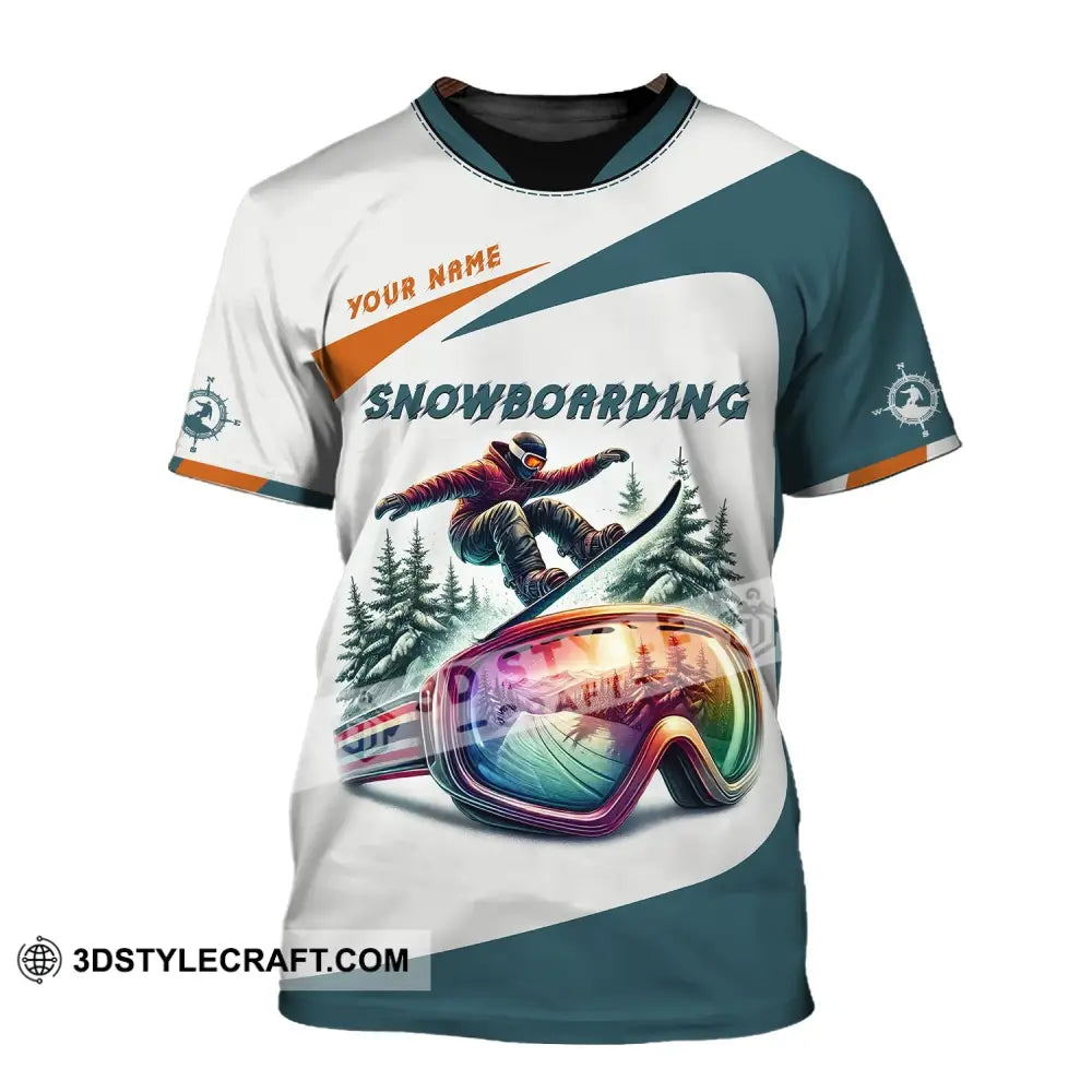 Man Shirt Custom Name Snowboarding Polo Long Sleeve Gift T-Shirt / S T-Shirt