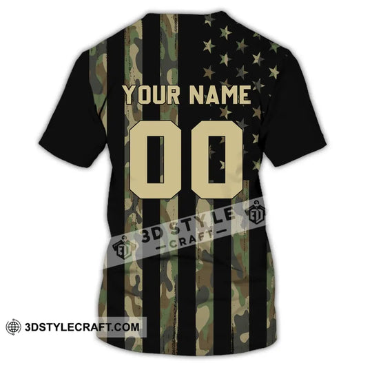 Man Shirt - Custom Name T-Shirt - American Flag Shirt - US Flag T-Shirt style option 3
