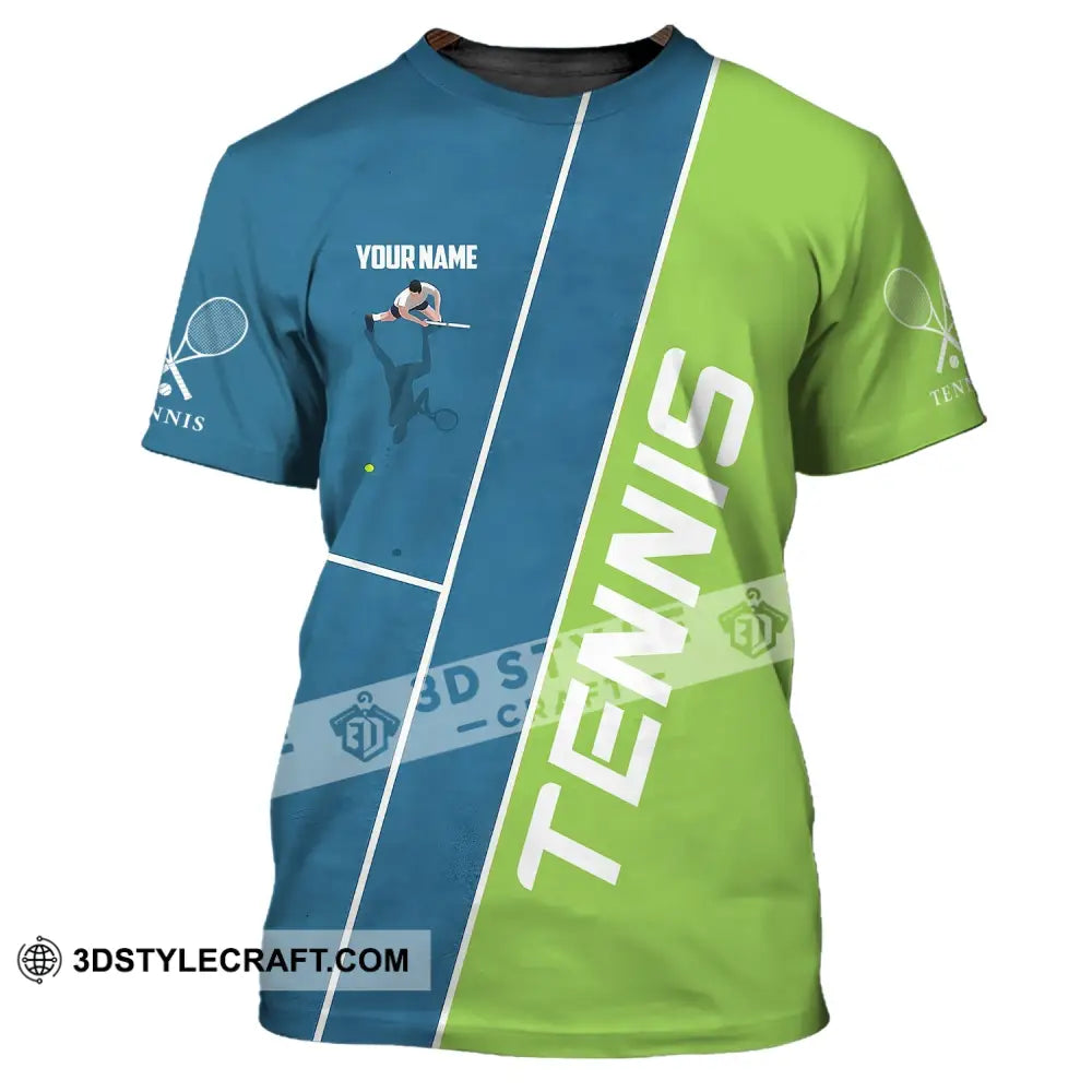 Man Shirt Custom Name Tennis Lover Gift T-Shirt Player Apparel / S