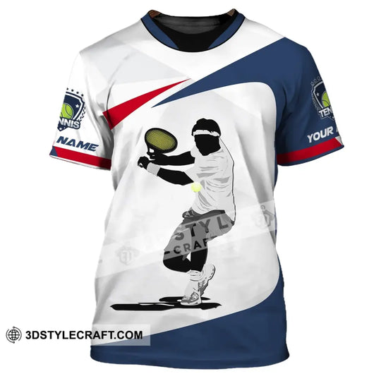 Man Shirt, Custom Name Tennis T-Shirt, Tennis Polo Shirt, Tennis Hoodie, Gift for Tennis Lover style option 2