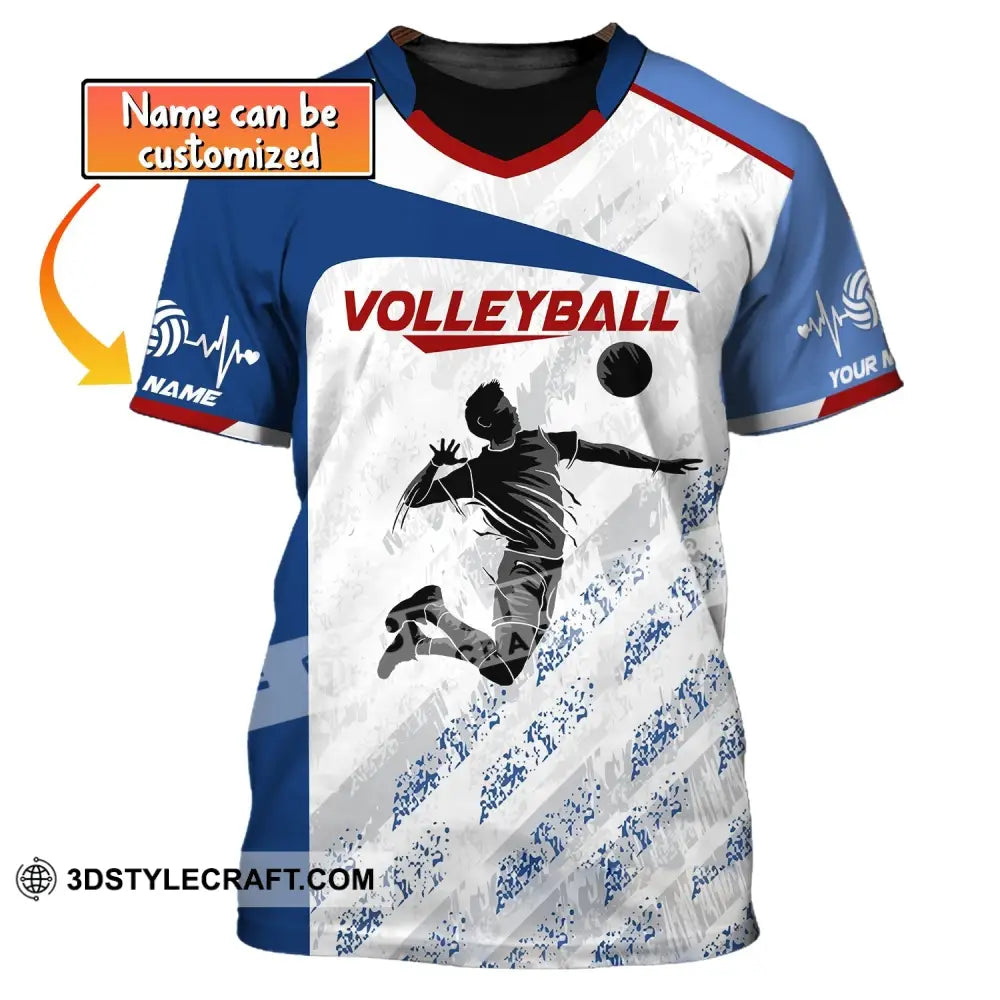 Man Shirt Custom Name Volleyball Gift For Players T-Shirt Club