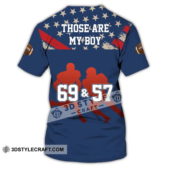 Man Shirt - Custom Rugby Football T-Shirt - Those Are My Boy - Football Clothing style option 3