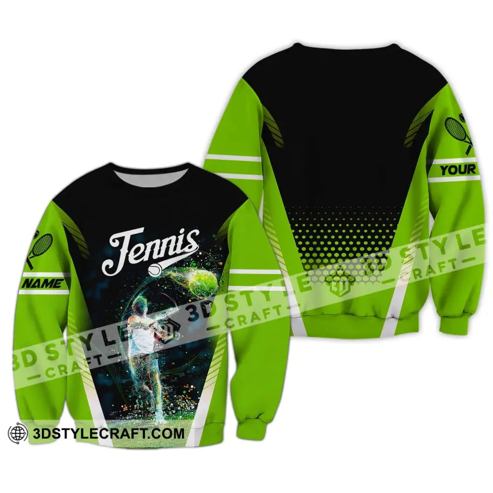 Man Shirt Custom Tennis Gift For Player Club Gifts Long Sleeve / S T-Shirt