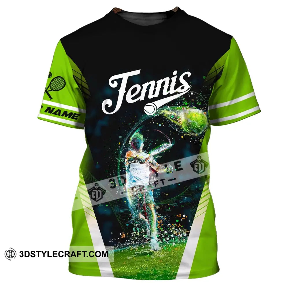 Man Shirt Custom Tennis Gift For Player Club Gifts T-Shirt / S