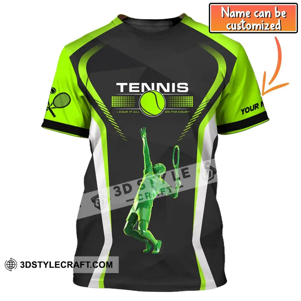 Man Shirt Custom Tennis Team Gift For Player Gifts T-Shirt