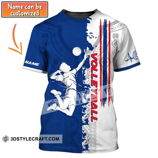 Man Shirt, Custom Volleyball Shirt, T-Shirt for Volleyball Team, Gift for Volleyball Players style option 1