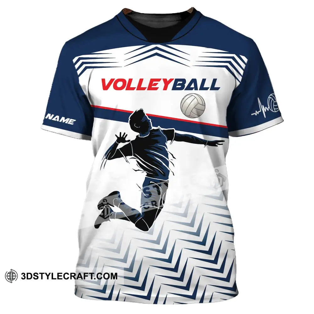 Man Shirt Custom Volleyball T-Shirt For Team Gift Players / S