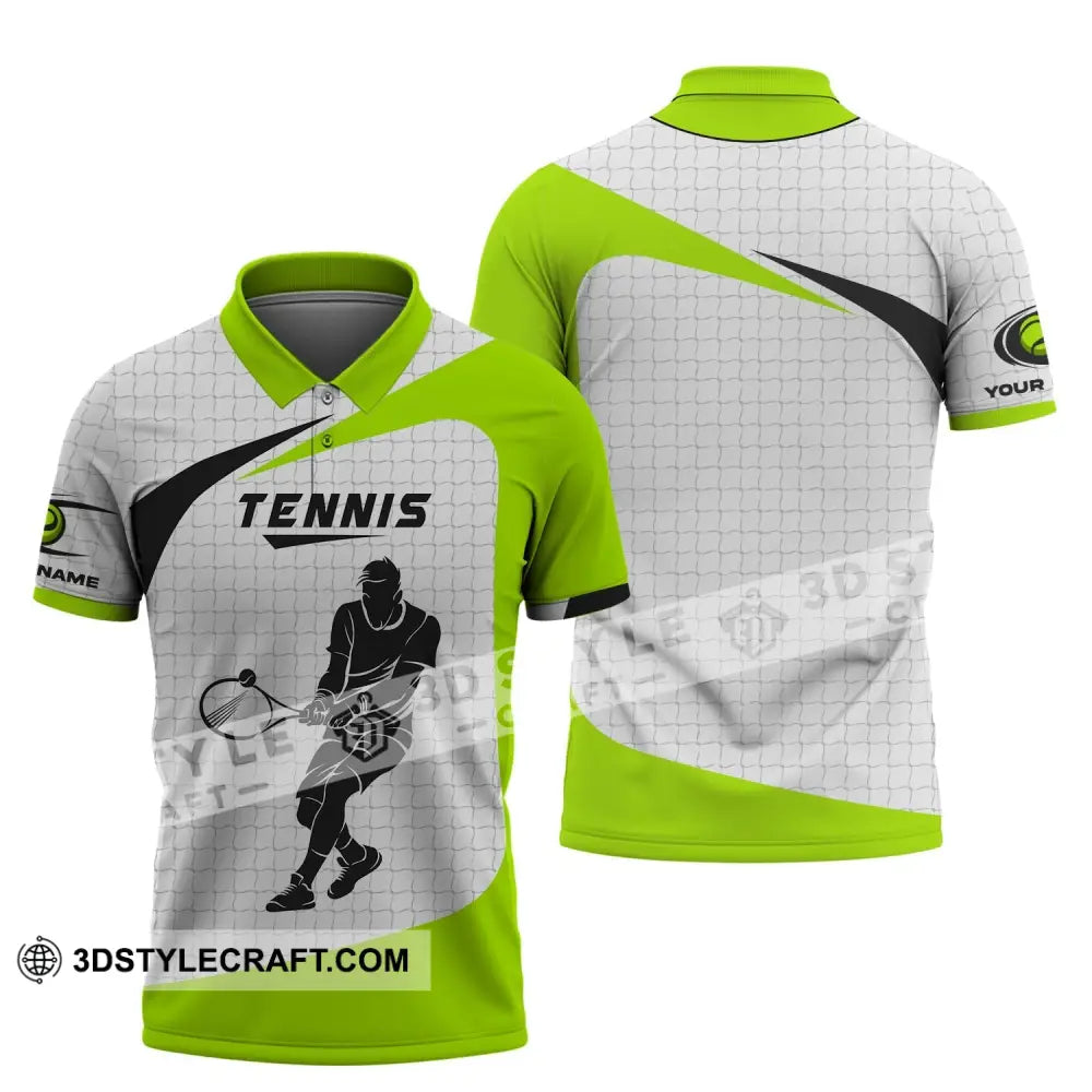 Man Shirt Tennis T-Shirt Lover Gift Player Apparel Polo / S