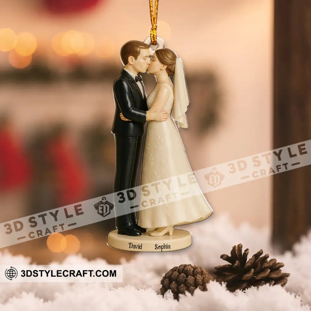 Married Couple Home Decor Christmas Ornament Personalized Ornament Ornament