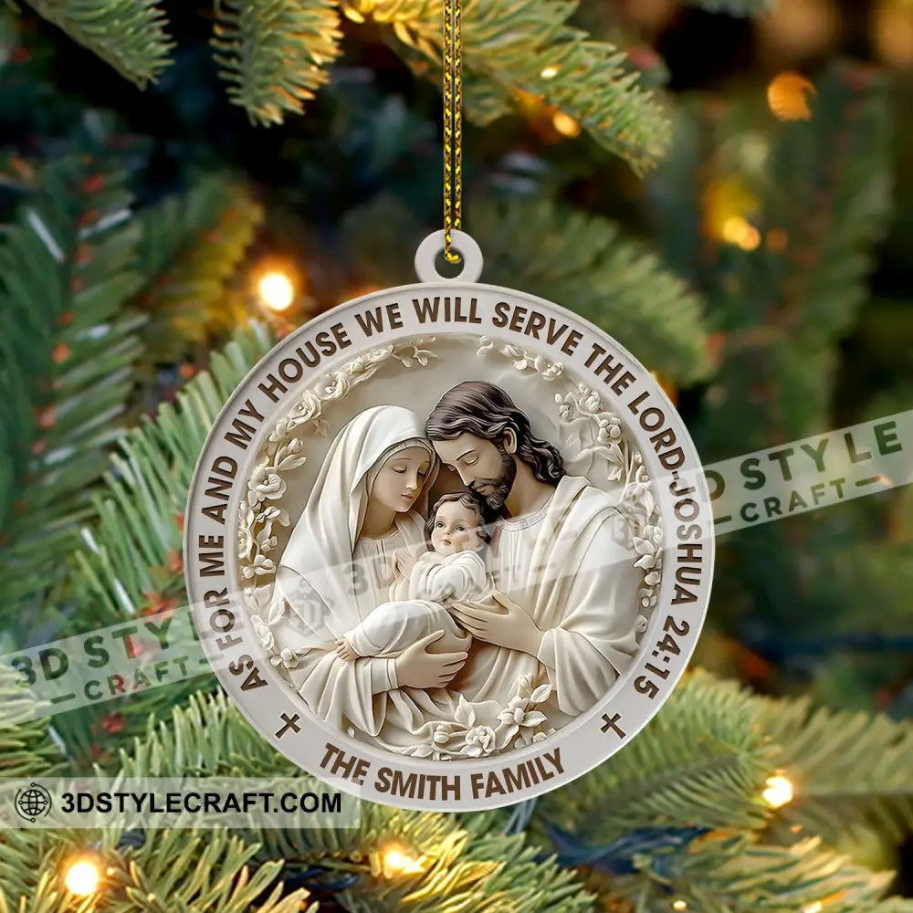 Mary Jesus Christmas Ornament Personalized