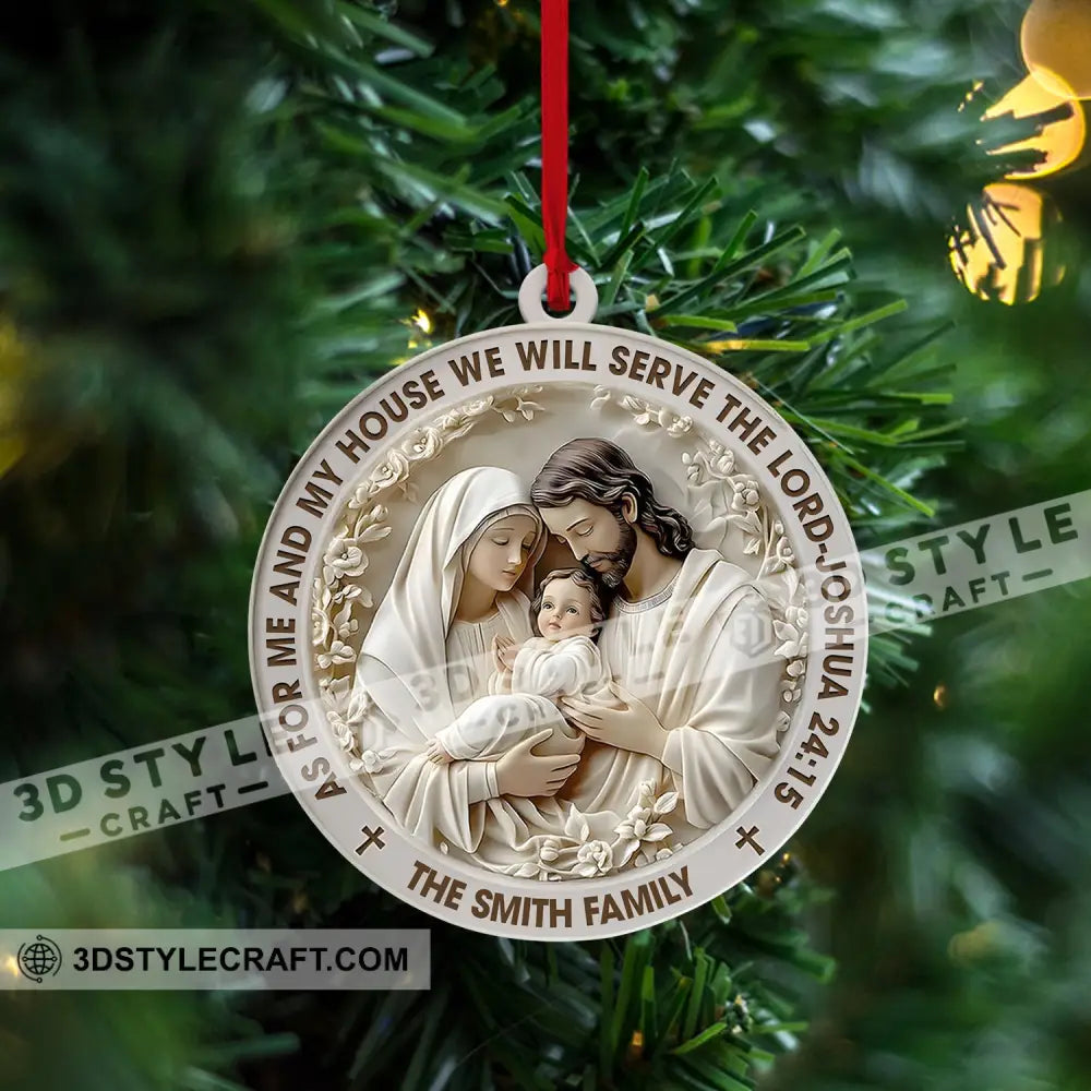 Mary Jesus Christmas Ornament Personalized