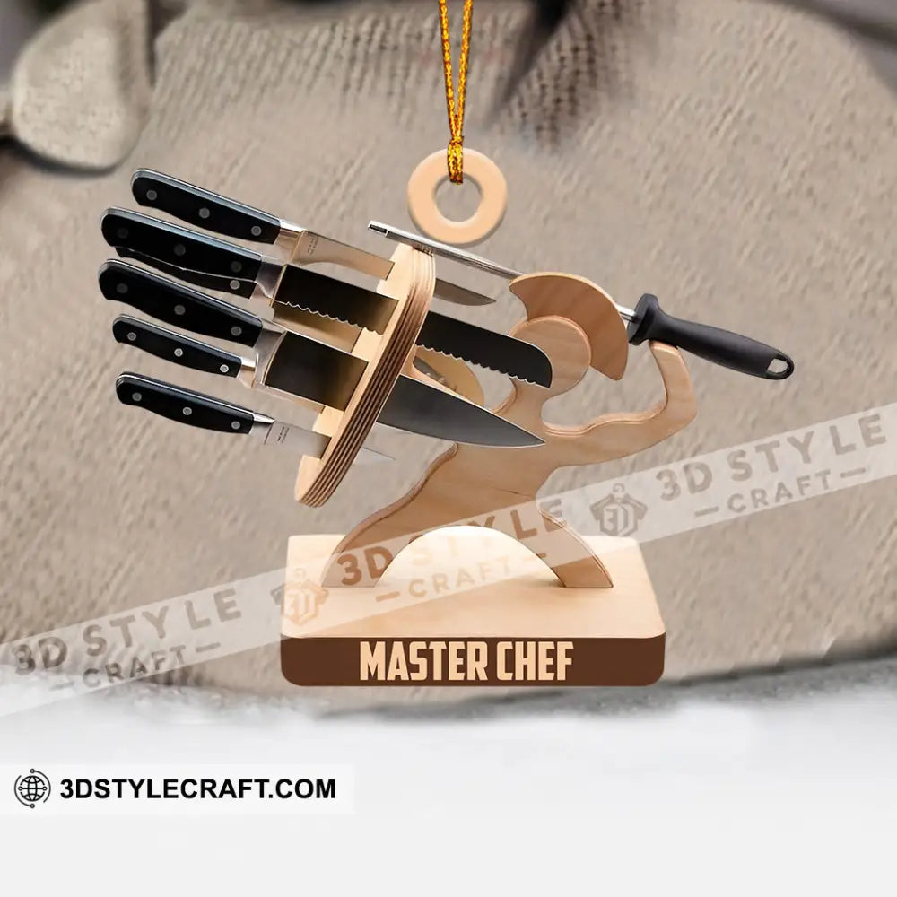 Master Chef Christmas Ornament Personalized