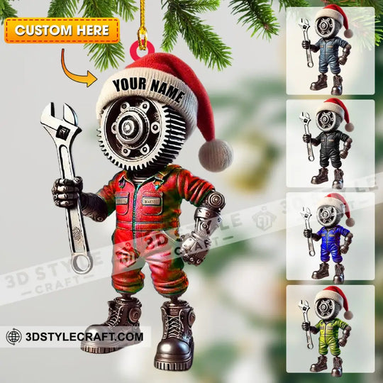Mechanic, Home Decor, Christmas Ornament, Personalized Ornament style option 1